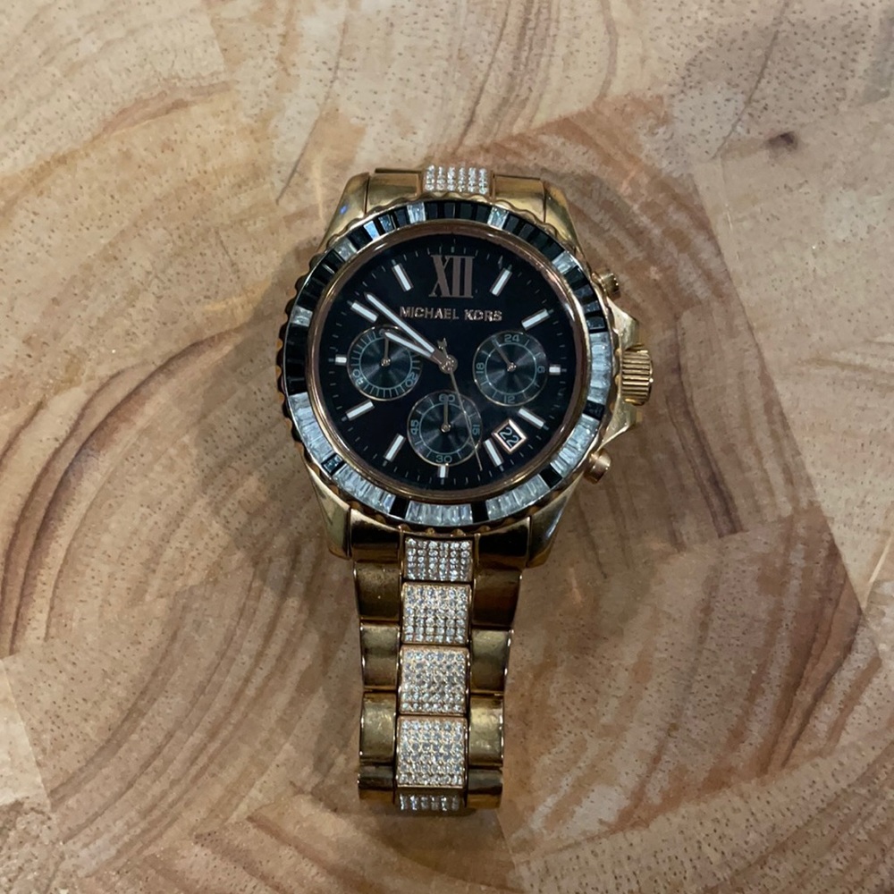 Crystal encrusted Michael Kors watch
